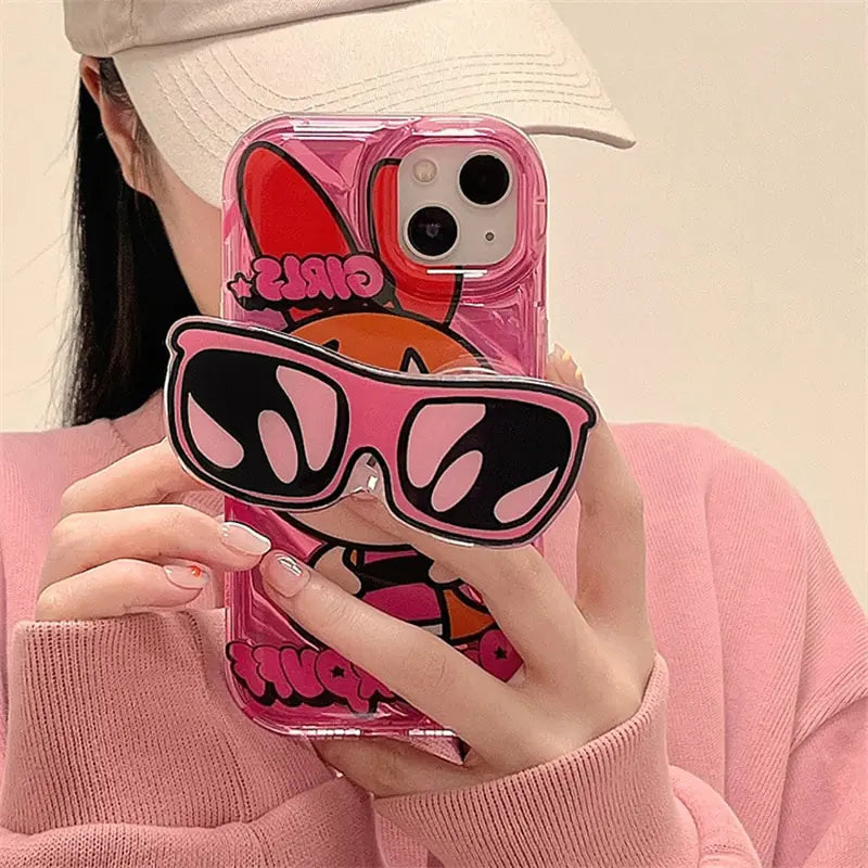 Lovely Sunglasses Bracket Phone Case