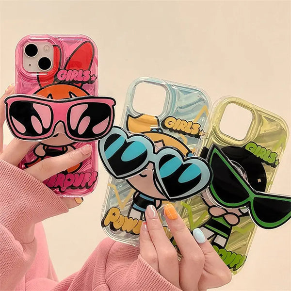 Lovely Sunglasses Bracket Phone Case